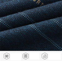Camiseta Casual para Hombres CASUMANL EU SIZE con Cuello Abotonado y Rayas Empresarial Manga Larga para Otoño Ajuste Regular - details 2
