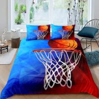 Cubierta de Edredón de Baloncesto con Temática Deportiva 3D en Negro Microfibra Ideal para Juegos Competitivos y Deporte en Cama - details 10