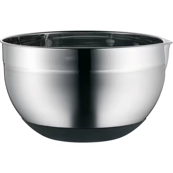 Cuenco de cocina de 24 cm, bol para mezclar de 5L con base de silicona, acero inoxidable Cromargan, apto para lavavajillas - 1