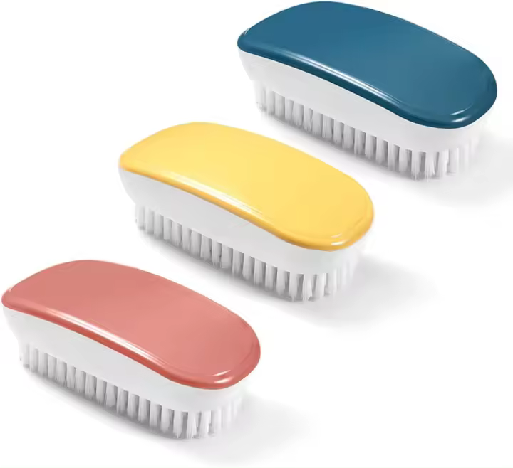 Cepillos de Limpieza de Alta Firmidad 3 Pcs Coloridos para Ropa, Baño Equipo de Limpieza de Mano - 1