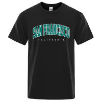 Camiseta holgada de algodón para hombre, ropa con letras de la ciudad de San Petersburgo, California, EE. UU., de gran tamaño, a la moda, de verano, Tops holgados informales - details 7