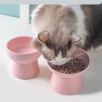 Cuenco de cerámica para gatos, cuenco creativo inclinado/boca plana para mascotas, base alta, gran capacidad, multiusos, cuenco de alimentación para comida de perro, protección del cuello - details 9