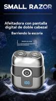 Nueva maquinilla de afeitar eléctrica recargable para hombres, cabezal magnético, mini maquinilla de afeitar portátil de lavado. - details 0