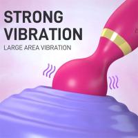 Vibrador de Doble Motor Wand de Silicona de Tamaño Grande Masajeador de Punto G para Pareja - details 13