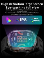 2025 Nuevo reloj inteligente militar para exteriores Pantalla AMOLED HD de 1,96 pulgadas, linterna LED, llamada Bluetooth, frecuencia cardíaca y presión arterial 100+ Modo deportivo Reloj inteligente resistente al agua - details 6