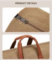 Caja de zapatos determinada del negocio de los hombres, bolso de viaje de la lona, ​​bolso del equipaje de los deportes - details 13