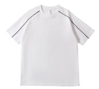 Roma algodón raglan línea cuello redondo camiseta hombre verano transpirable cómodo casual versátil media manga - details 6
