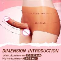 Leten-dildo realista, bragas con consoladores usables para pareja de lesbianas, juguete sexual, bragas falsas realistas, estimulador del punto G, productos para adultos - details 3