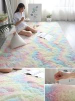 Alfombra grande y esponjosa para sala de estar, tapete de felpa para el suelo del dormitorio, terciopelo suave, decoración para niños - details 12