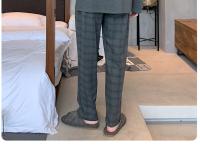 Pijamas con estampado a rayas para hombre, ropa de dormir de algodón peinado con cuello redondo, talla grande, a la moda, Y2k, otoño e invierno, 2024 - details 60