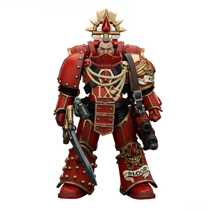 JOYTOY 1/18 figura de acción The Horus Heresy Blood Angels Raldoron primer capitán de los Blood Angels Anime Toy - 1