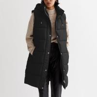 Abrigos largos de Invierno para mujer, chaleco informal sin mangas, chaquetas con capucha para mujer - details 1