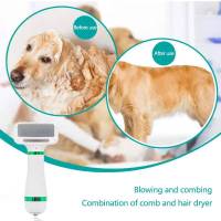 Secador de pelo portátil para perros y gatos, cepillo de peine para mascotas, duradero, seguro, suave, secador de manos, alambre de acero con protección, soplador caliente, 2 en 1 - details 3
