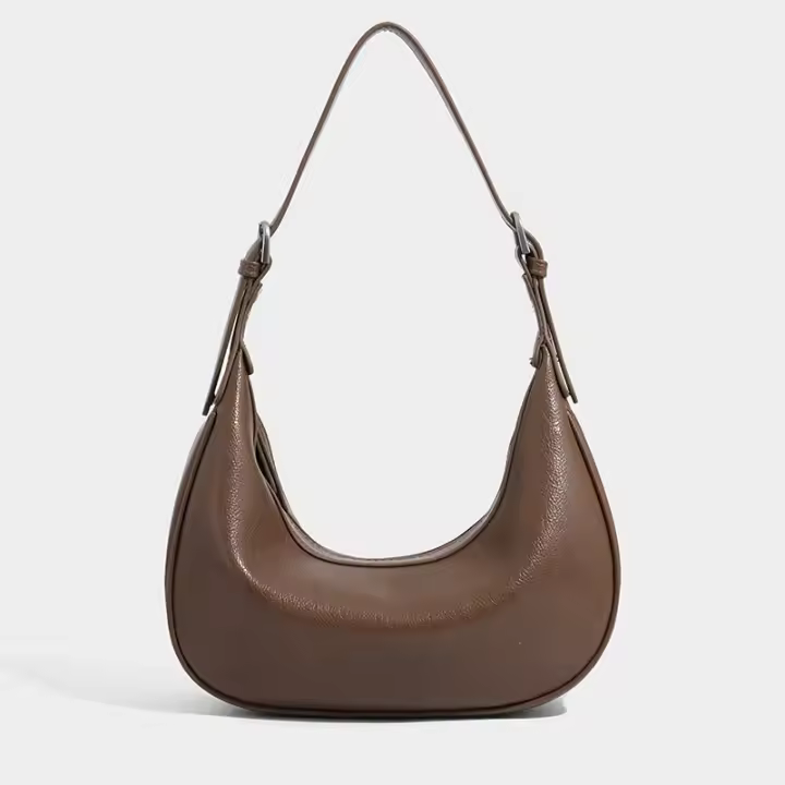 Bolso vintage para las axilas, bolso de media luna para principiantes, bolso de mensajero para el hombro del viajero. - 1
