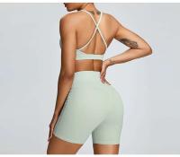 Monos de Yoga sin Costuras Ouwu Shorts Deportivos de Cintura Alta para Mujeres - details 7