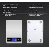 Báscula de Cocina Eléctrica Precisa Recargable por USB Acero Inoxidable Resistente al Agua con Pantalla LCD Ideal para Hacer Dieta, Cocinar, Hornear - details 18