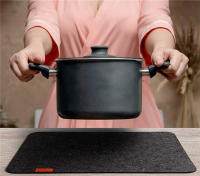 Manteles Individuales de fieltro lavables para cocina, posavasos de vidrio con aislamiento térmico, bolsas de almacenamiento para cubiertos, decoración del hogar, 3/12/18 piezas - details 9