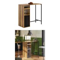 Conjunto de Mesa Alta de Bar Set Mesa y 2 Taburetes con Respaldo de Estilo Industrial OGT03-XL ES - details 10