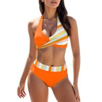 Traje de Baño Sexy para Mujer con Escote en V Profundo y Moldeado Traje de Baño de Dos Piezas con Estampado Brasileño de Verano - details 7