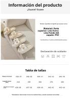 Zapatillas Arco de lino para mujer, zapatillas de verano para casa interior antideslizantes de cuatro estaciones de algodón y lino para mujer - details 7