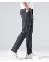 2025 Primavera Nueva pierna recta casual Slim Fit Versátil largo para hombres, pantalones elásticos de negocios ligeros para hombres - details 0