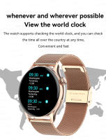2024 Reloj inteligente para mujeres con pantalla táctil completa de 1,43 pulgadas -reloj de fitness avanzado con control de llamadas,mensajes y música,modo deportivo,clima,cronómetro,control de cámara,asistente de voz para iOS Android,Regalo de mujer - details 15