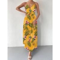 Vestido de novia floral francés para mujer, verano 2024, elegante estilo bohemio vintage con cintura ceñida, hasta la rodilla. - details 17
