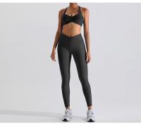 Kailuoka-mallas de entrenamiento para mujer, Leggings deportivos de cintura alta con realce, pantalones de Yoga con cintura elástica - details 20