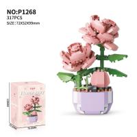Bloques de Construcción de Cactusas Flor Eterna Bonsái Árbol Jardines Románticos Ladrillos DIY - details 32