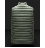 Chalecos acolchados cálidos para hombre, ropa deportiva de moda, cuello levantado, algodón grueso, cortavientos, invierno - details 6