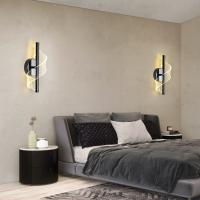 Lámpara de mesita de noche de estilo nórdico, luz sencilla de pared para dormitorio, sala de estar, Fondo de TV - details 2