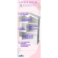 Estantería de Madera para Niños, Casa Blanca, Tres Estantes, Altura 101cm, Librero para Dormitorio - details 2