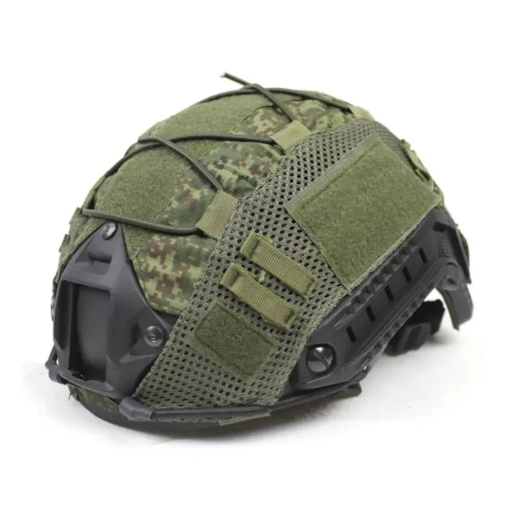 1pcs Casco de Camuflaje Casco Airsoft Cubierta Accesorios Cordón Elástico Camuflaje Táctica Tela Casco - 1