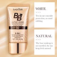 40g SPF50 + crema BB con protección solar de Caracol dorado, crema facial líquida, maquillaje BB, corrector blanqueador de Base facial, crema resistente al agua V3J1 - details 1