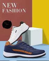 Zapatillas de cuero para hombre, zapatos informales de tendencia, italianos, transpirables, antideslizantes, vulcanizados - details 1