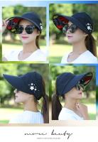 Gorra de Golf para Mujer Verano Versión Coreana Antiguero UV Gorra de Béisbol de Algodón con Flor - details 9
