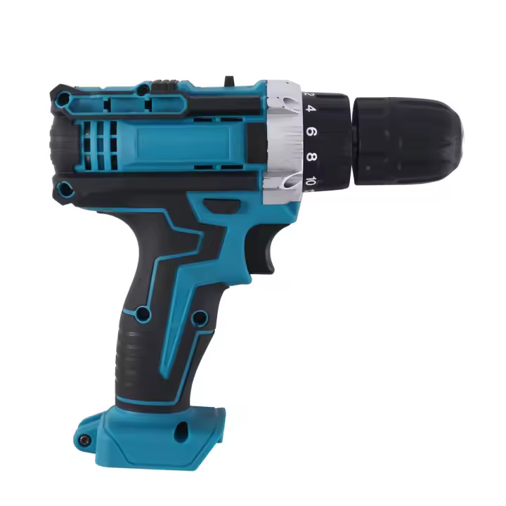 Taladro de impacto inalámbrico, destornillador eléctrico de 13mm, 25 + 3, herramienta eléctrica para batería de 21V (Metal desnudo) - 1