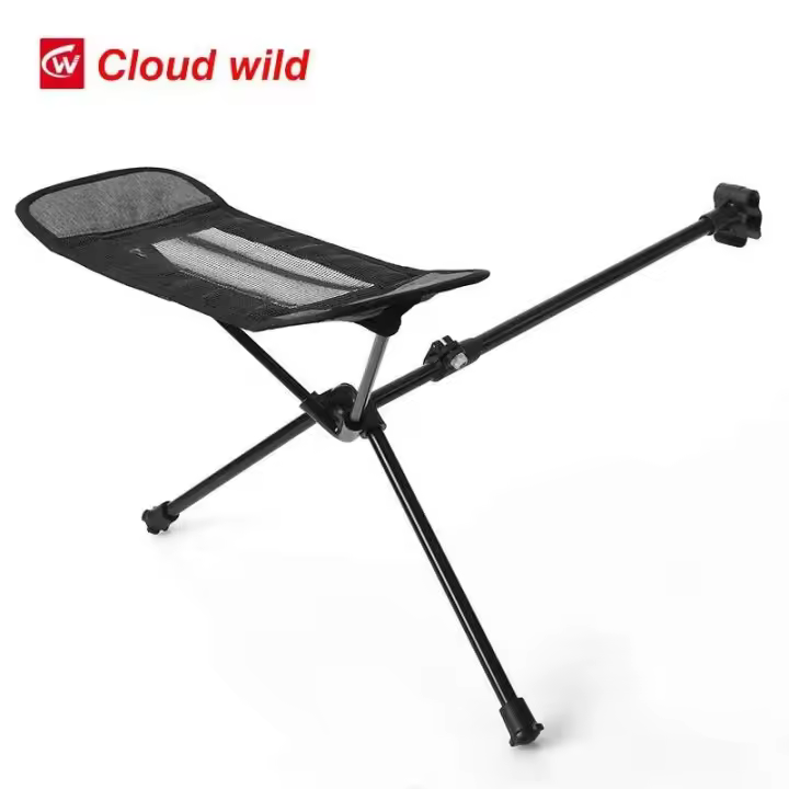 Sillas plegables en forma de media luna para acampar al aire libre, taburetes de iluminación portátiles de aleación de aluminio ligeros, respaldos de pesca, hogar - 1