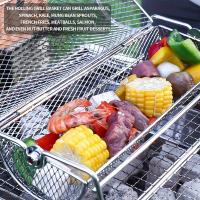 ¡Disfruta de la mejor barbacoa con la parrilla redonda giratoria con asa y soporte! - details 3