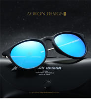 Gafas de sol redondas vintage premium para mujer y hombre, estilo clásico retro moderno - details 1