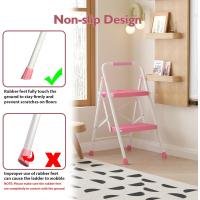 Escaleras Plegables de 150KG Pedales Antideslizantes Anchos Taburete Escaleras de Mano de Acero - details 40