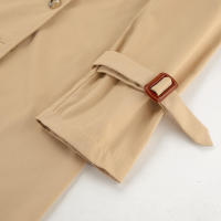 Gabardina elegante de invierno para mujer, holgada, informal, a la moda, versátil, larga - details 21