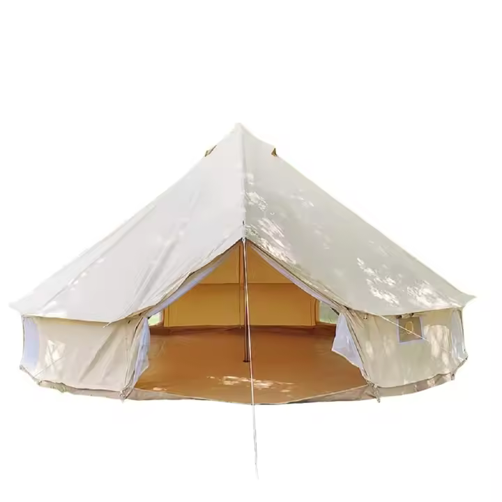 Tienda de campaña de lona de algodón impermeable al aire libre con pared lateral, yurta glamurosa familiar para evento, fiesta de boda - 1