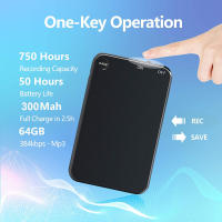 Dispositivo de grabación de Audio, grabadora Digital activada por voz, dictáfono continuo, cuerpo súper ultrafino, 50H, USB Flash, 64G, V15, 300mAh - details 1