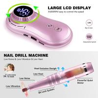 Máquina pulidora de uñas con pantalla LCD, herramienta recargable para manicura, portátil, 35000RPM - details 2