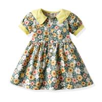 Traje Hermanos 2025 verano, niños y niñas pastoral de manga corta, camisa floral, mono y pantalones cortos. - details 7