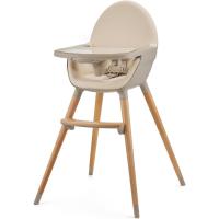 bebé 2 en 1, Silla Infantil, Trona portatil, Patas de Madera, Bandeja Ajustable, Fácil de limpiar, para niños, Beige - details 8