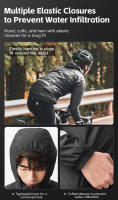 ROCKBROS-chubasquero impermeable para ciclismo, chaqueta ligera para motocicleta, abrigo transpirable reflectante con capucha, cortavientos para exteriores - details 4