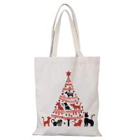 Bolsa de Lona con Estampado Bolsa de Mano Ecológica para Mujeres Bolsa de Cruze para Hombres en Navidad y Año Nuevo - details 7