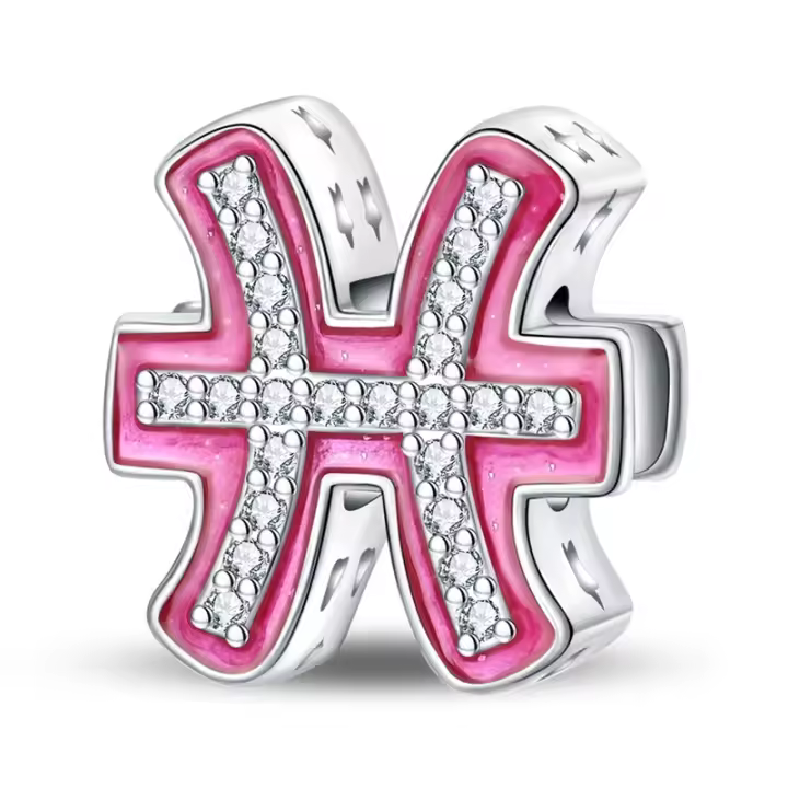 Dix clásico original, 100% plata pura, con 12 Aries y Piscis, pulseras adecuadas de 3 mm, joyería hecha a mano para mujer, cumpleaños - 1
